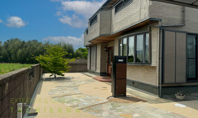 ローメンテナンスですっきりとした洋風エクステリアにリフォーム